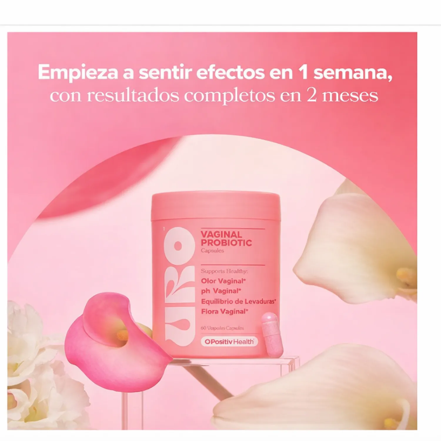 URO Probiotics Mujer Equilibrio pH y Flora Vaginal Saludable