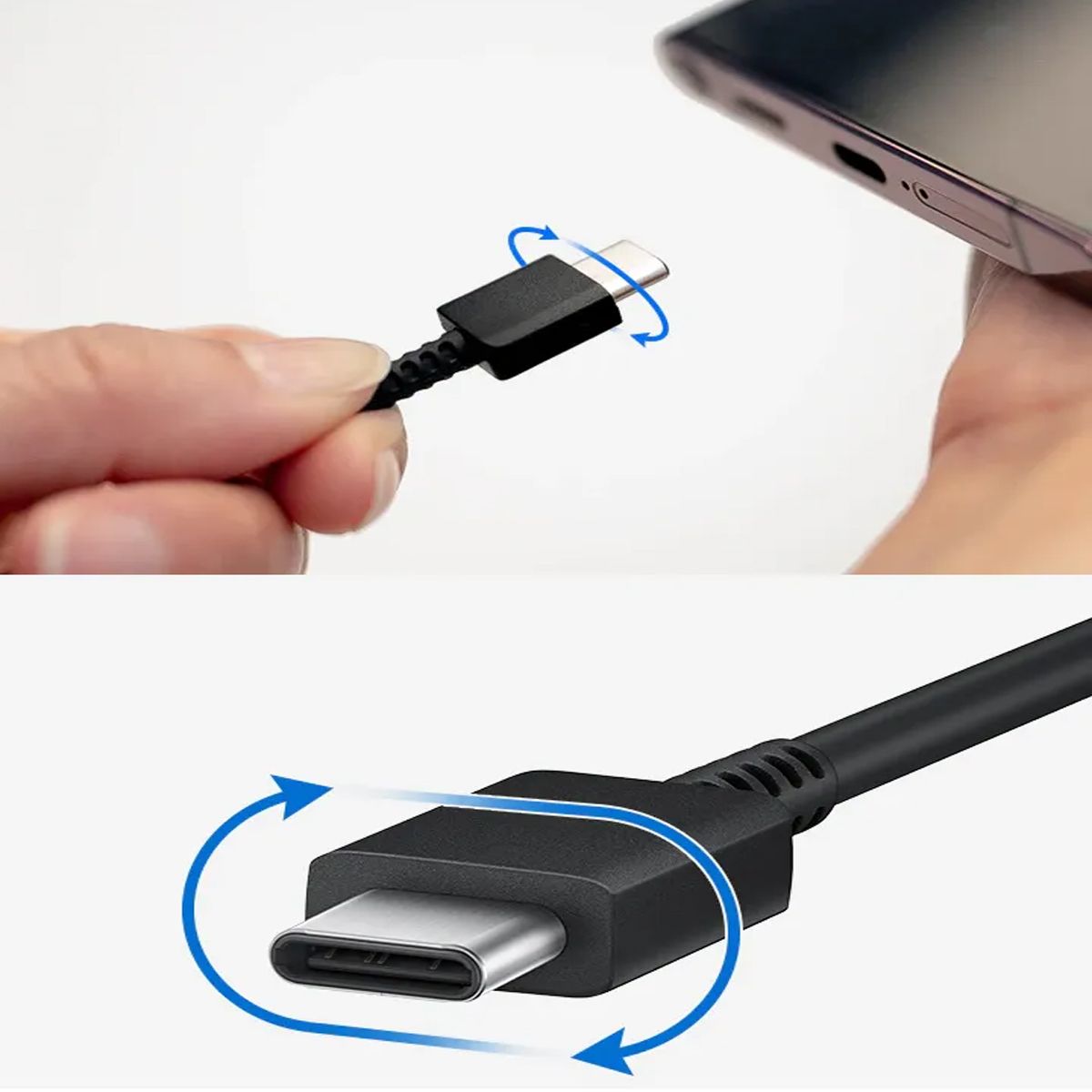 SAMSUNG - Cable Samsung EP-DN980 3A Tipo-C a Tipo-C Negro