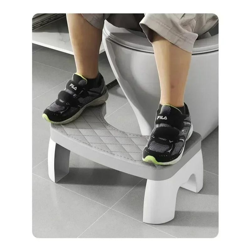 GENERICO - TABURETE BANQUETA PARA INODORO PARA NIÑOS - PLOMO