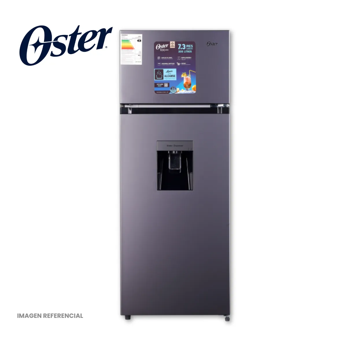 OSTER - Refrigeradora de 206L OSTER OS-PDFKE211TSD