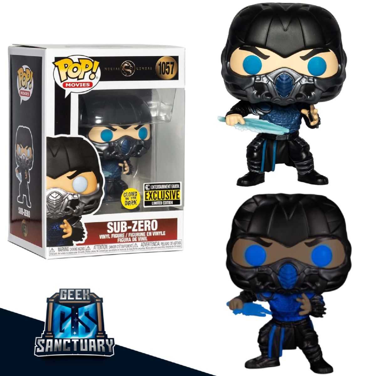FUNKO - FUNKO POP SUB ZERO GLOW - MORTAL KOMBAT 1057 EE EXCLUSIVE
