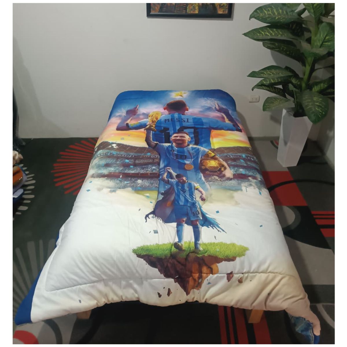 CUTE - EDREDÓN CON DISEÑO DE MESSI