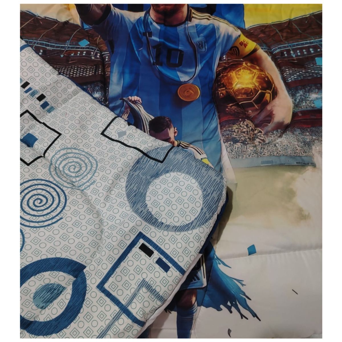 CUTE - EDREDÓN CON DISEÑO DE MESSI