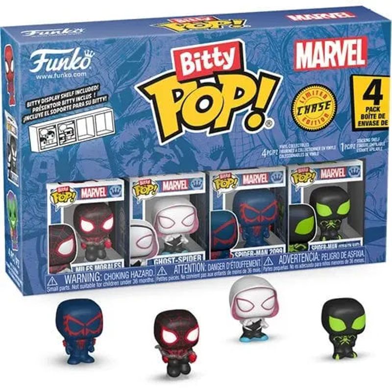 FUNKO - Funko Bitty Pop Marvel - Spider-Man - 4pack Miles Morales