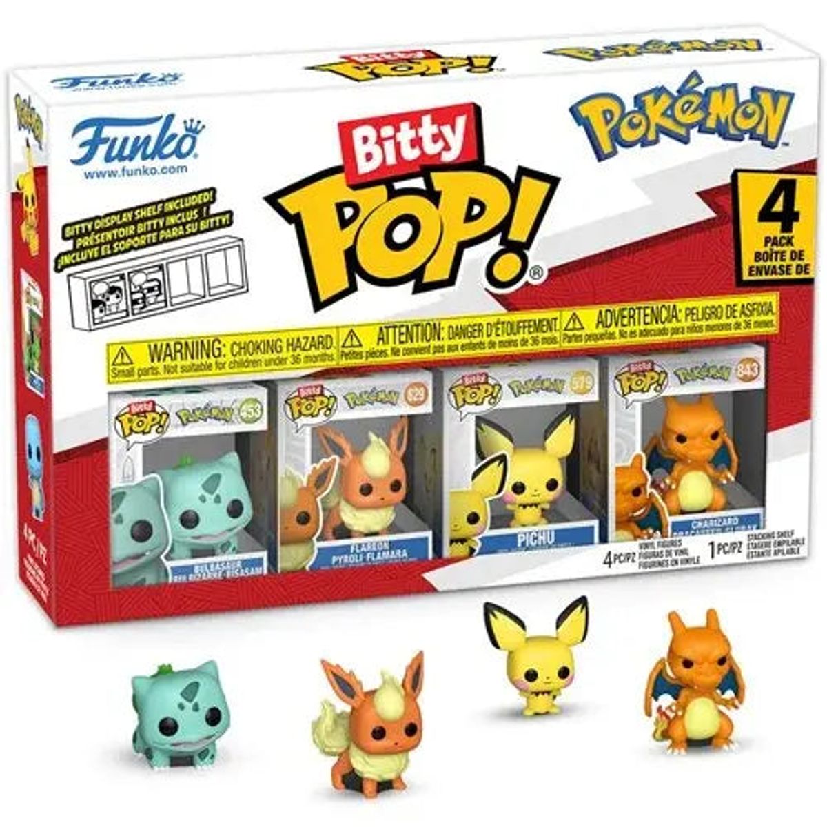 FUNKO - Funko Bitty Pop Anime - Pokemon - 4pack  Bulbasaur