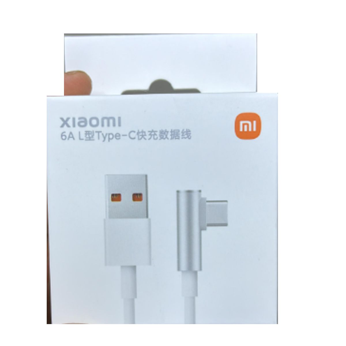 XIAOMI - Cable Xiaomi Tipo C 90° Carga Rápida 6a 33w 67W 120w 180cm Blanco