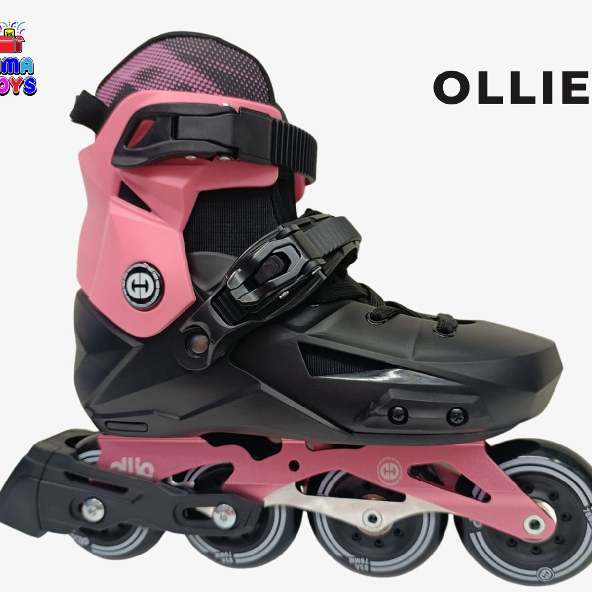 OLLIE - PATINES EN LINEA OLLIE BOTA DURA ROSA M 32-35