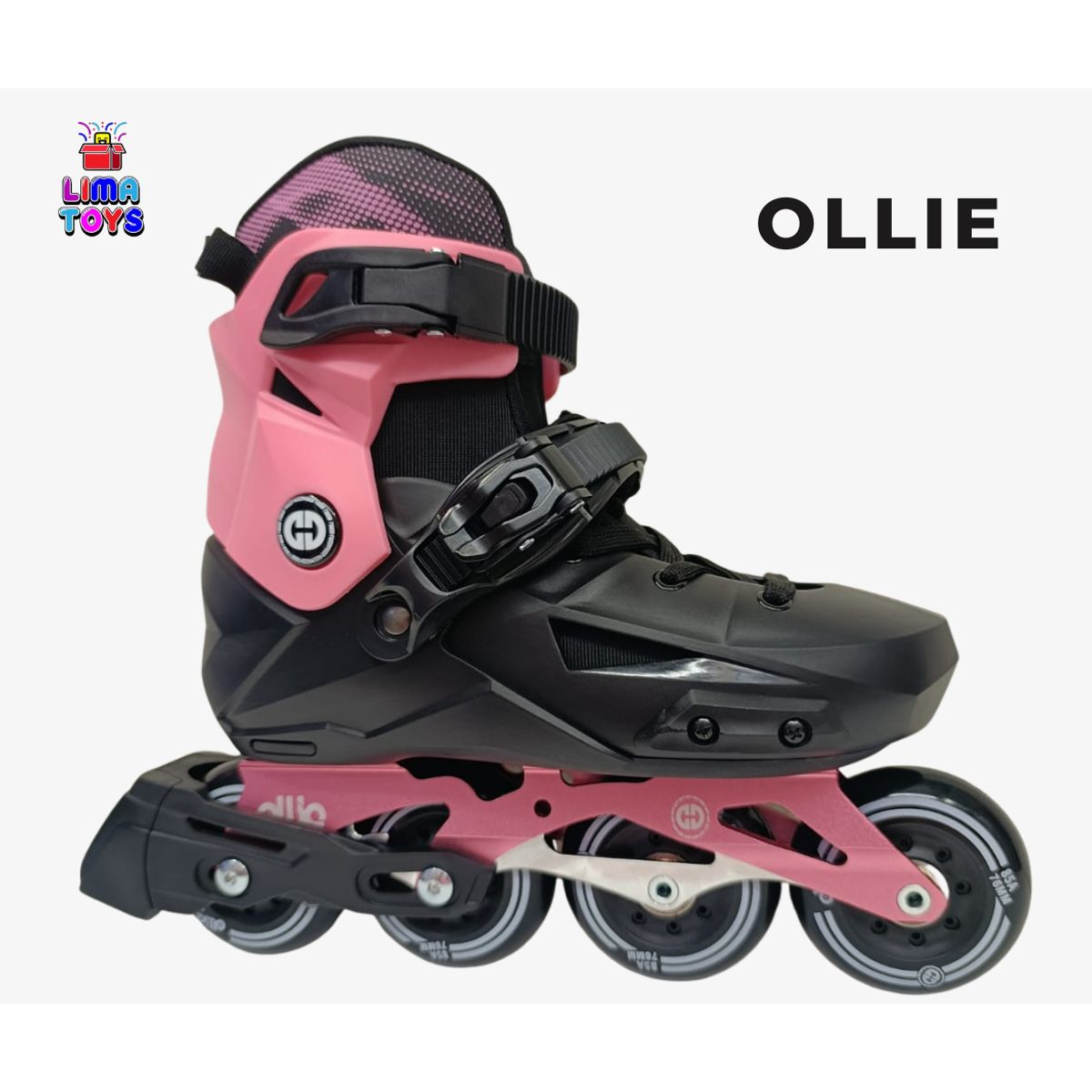OLLIE - PATINES EN LINEA OLLIE BOTA DURA ROSA M 32-35