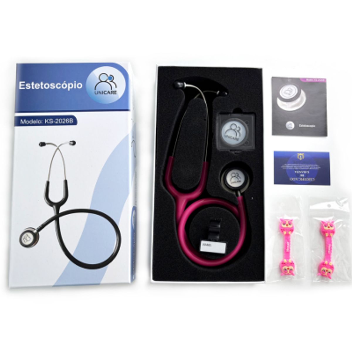 UNICARE - Estetoscopio Rosado Adulto y Niño Unicare