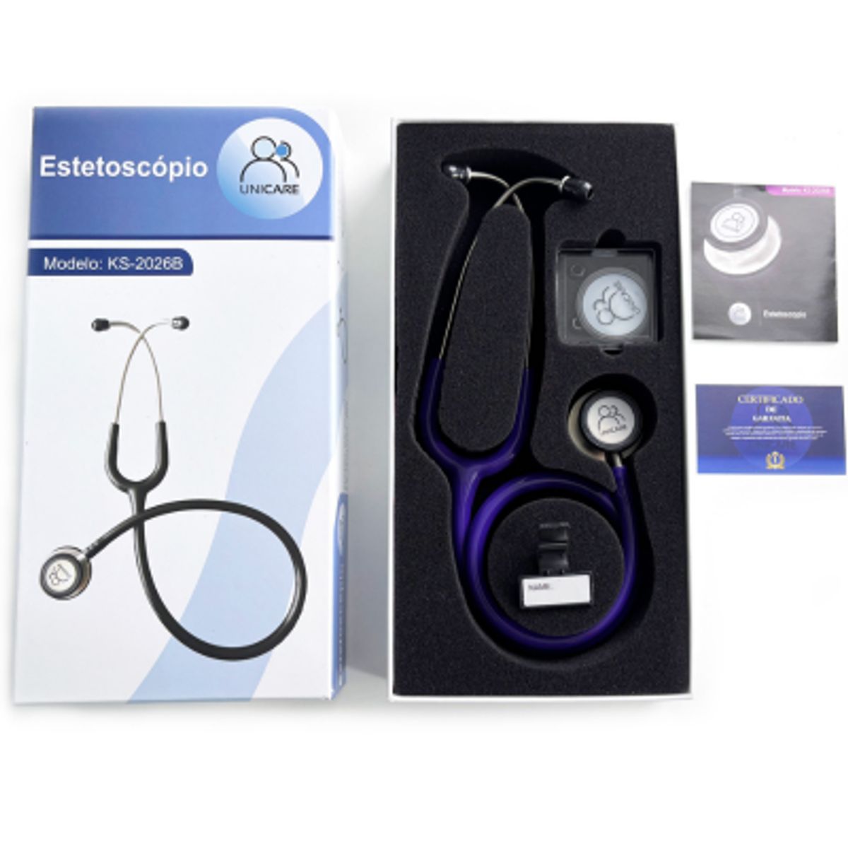 UNICARE - Estetoscopio Morado Adulto y Niño Unicare