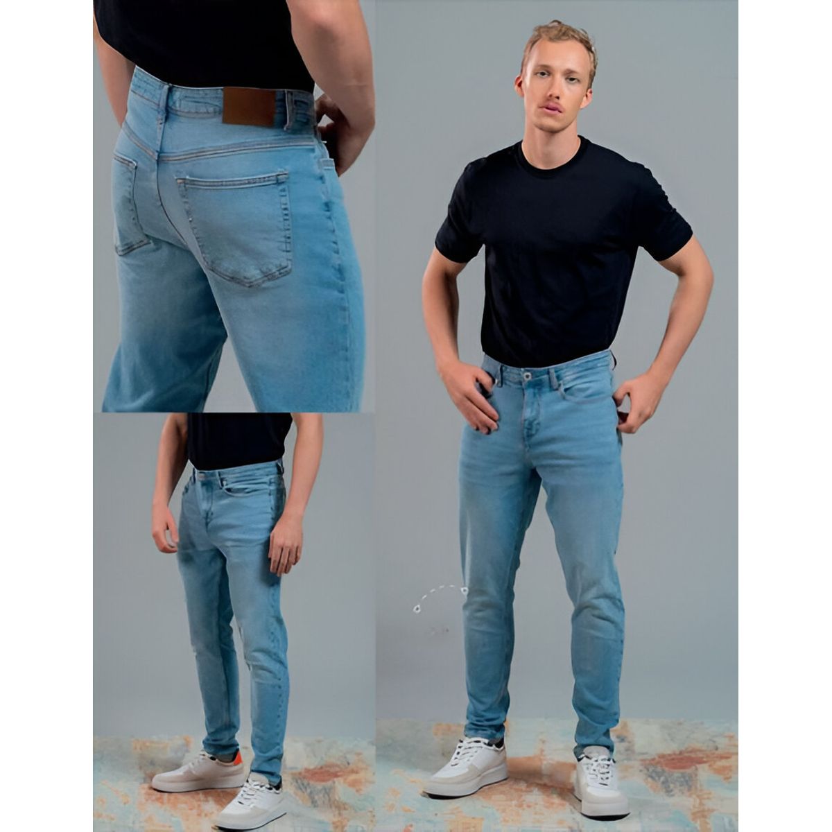 ESTIVANELI - Jeans Carrot Estivaneli para Caballero