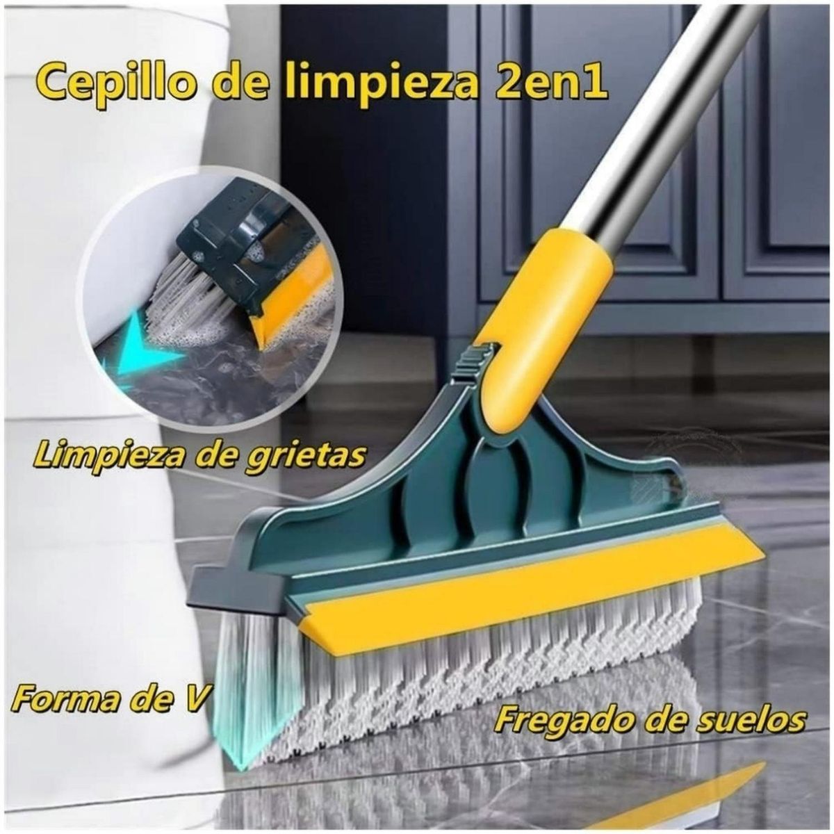 MINARI - Promo 3x2 Escoba Cepillo de Limpieza Secador 2en1 V C16