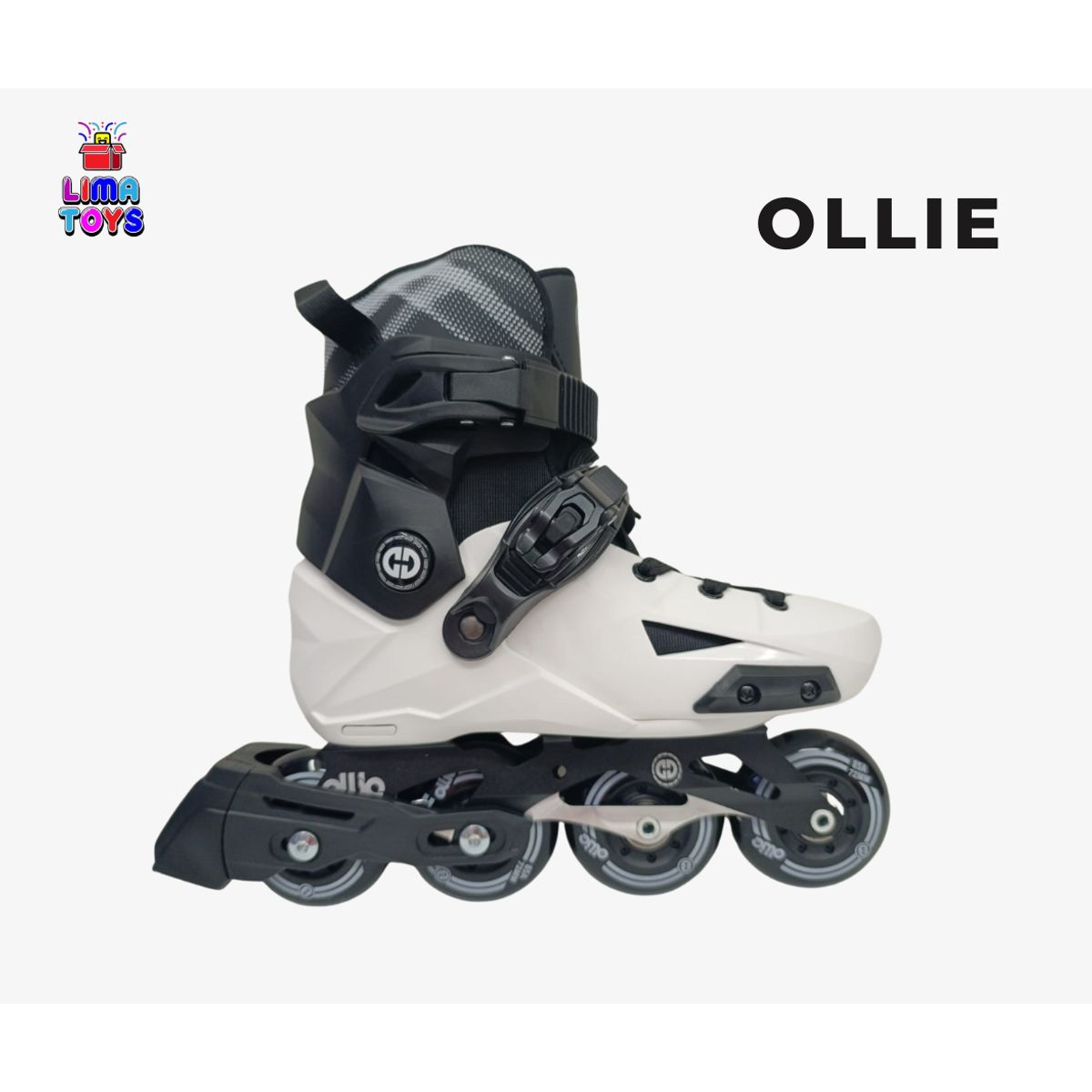 OLLIE - PATINES EN LINEA OLLIE BOTA DURA BLANCO M 32-35