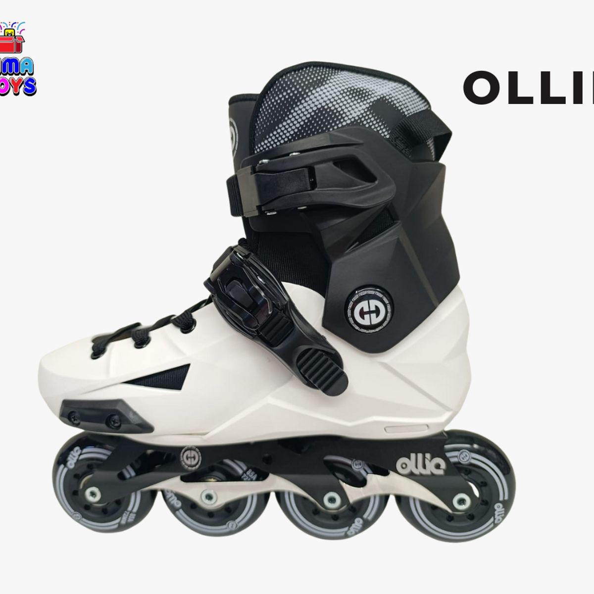 OLLIE - PATINES EN LINEA OLLIE BOTA DURA BLANCO M 32-35