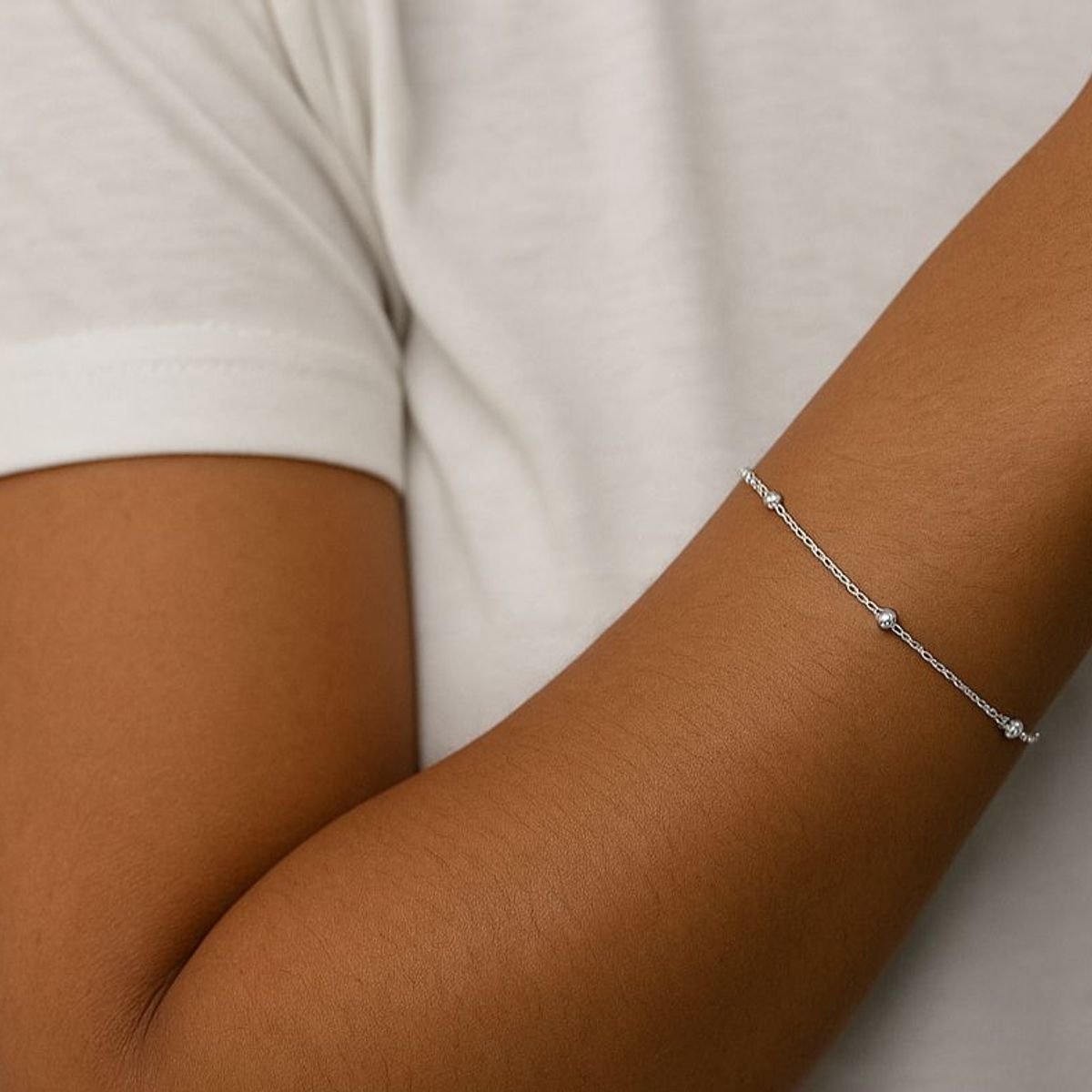 JOYERIA D'PILMER - PULSERA DE PLATA ESFERA