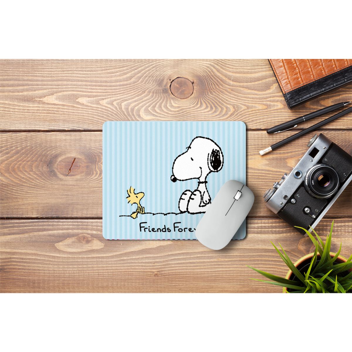 SNOOPY - Mousepad Neopreno Snoopy Celeste