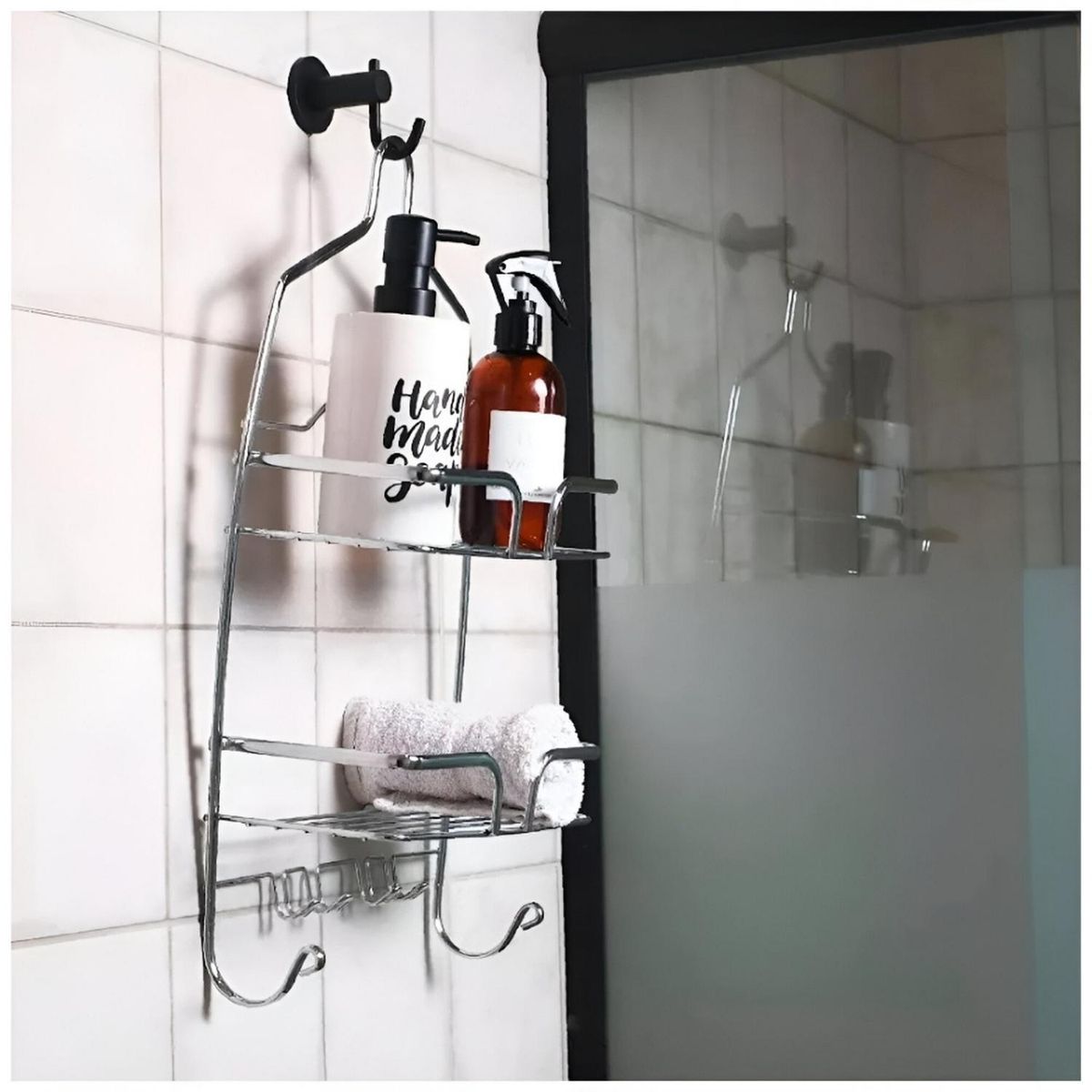 MINARI - Organizador Colgante para Ducha Baño con Colgadores OD3