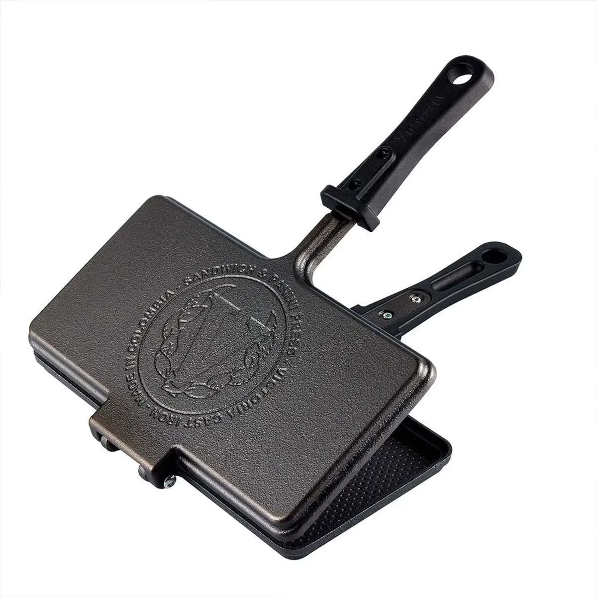 VICTORIA - Sanduchera Doble de Hierro Fundido Curada Victoria