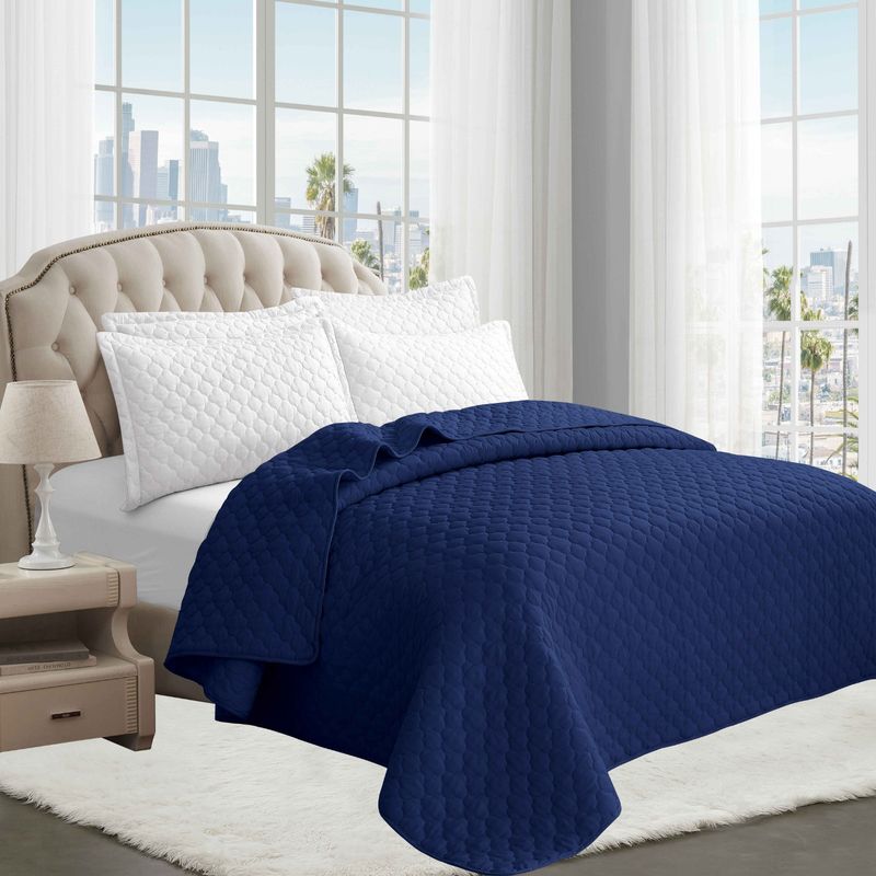 GOLDSUN - CUBRECAMA GOLDSUN COLOR ENTERO 1 PIEZA EN  2 PLAZAS.