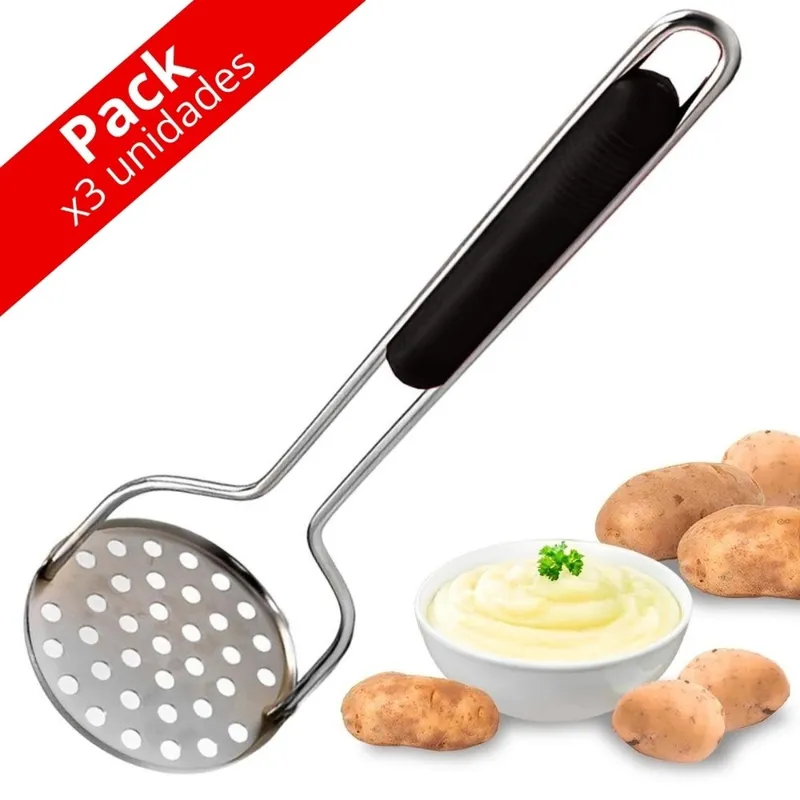 MINARI - Pack x3 Aplastador Triturador de Papas Manual 064A