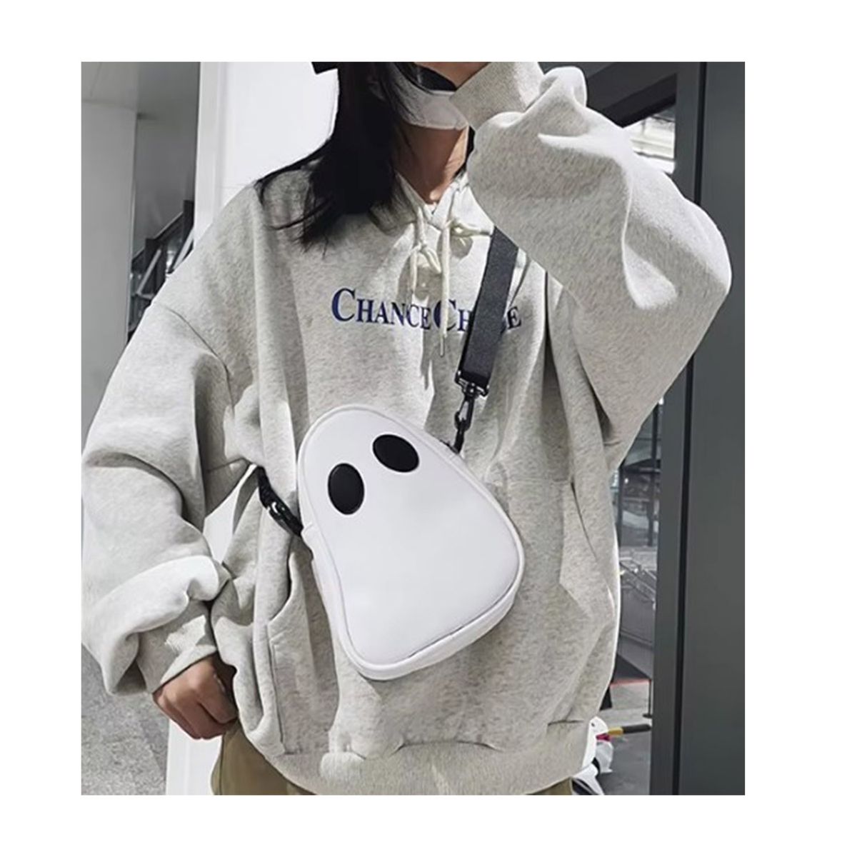 GENERICO - Morral bolso fantasma blanco diseño hombre y mujer exclusivo A1