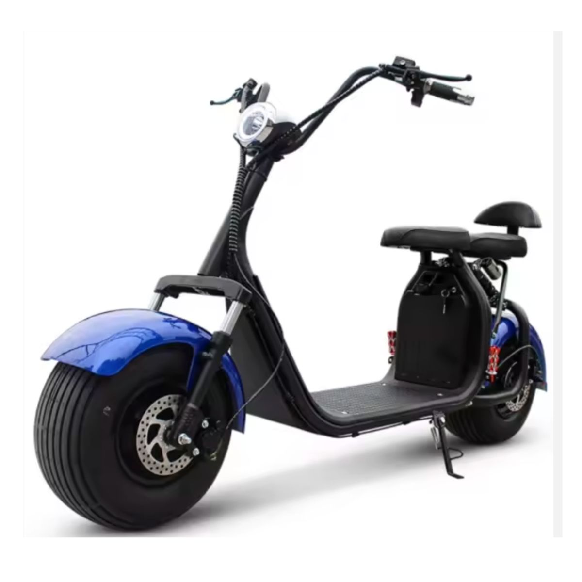 GREEN RIDER - Moto Eléctrica Chopper X1 color azul