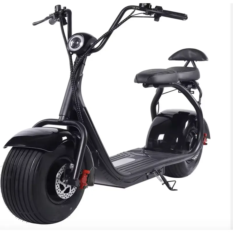 GREEN RIDER - Moto Eléctrica Chopper X1 color negro