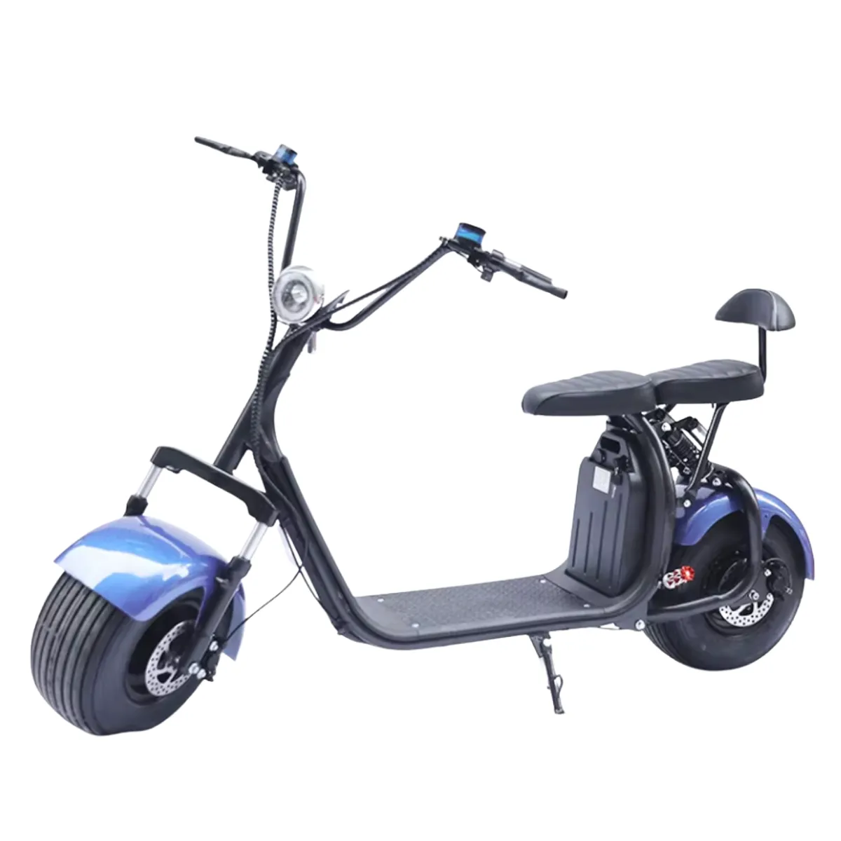 GREEN RIDER - Moto Eléctrica Chopper X1 color azul