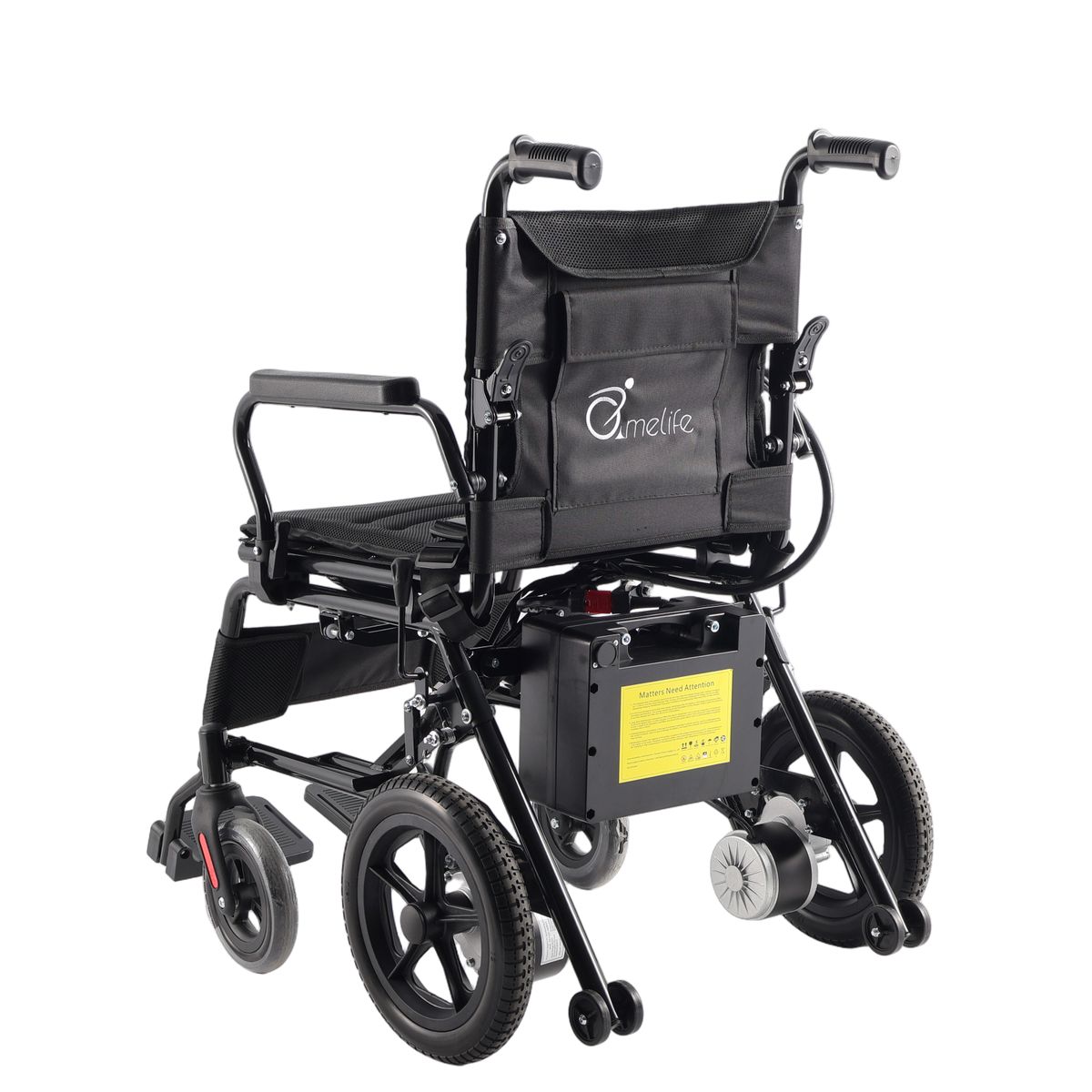 GENERICO - Silla de Ruedas Electrica Comfort Black Plegable Bateria de Acido Ligera
