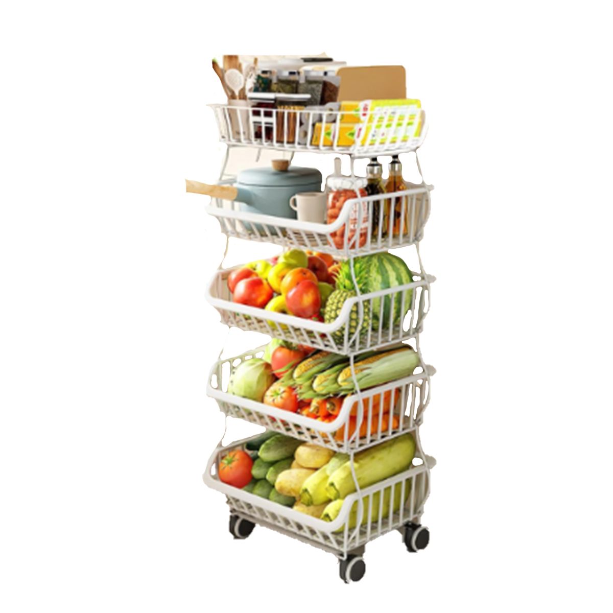 GENERICO - Cesta Util y Moderna de 5N en Color Negro Y+Papel de Regalo