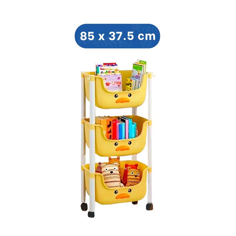 GENERICO - Pack2 Organizador Moderno de Pato Amarillo Y+Papel de Regalo