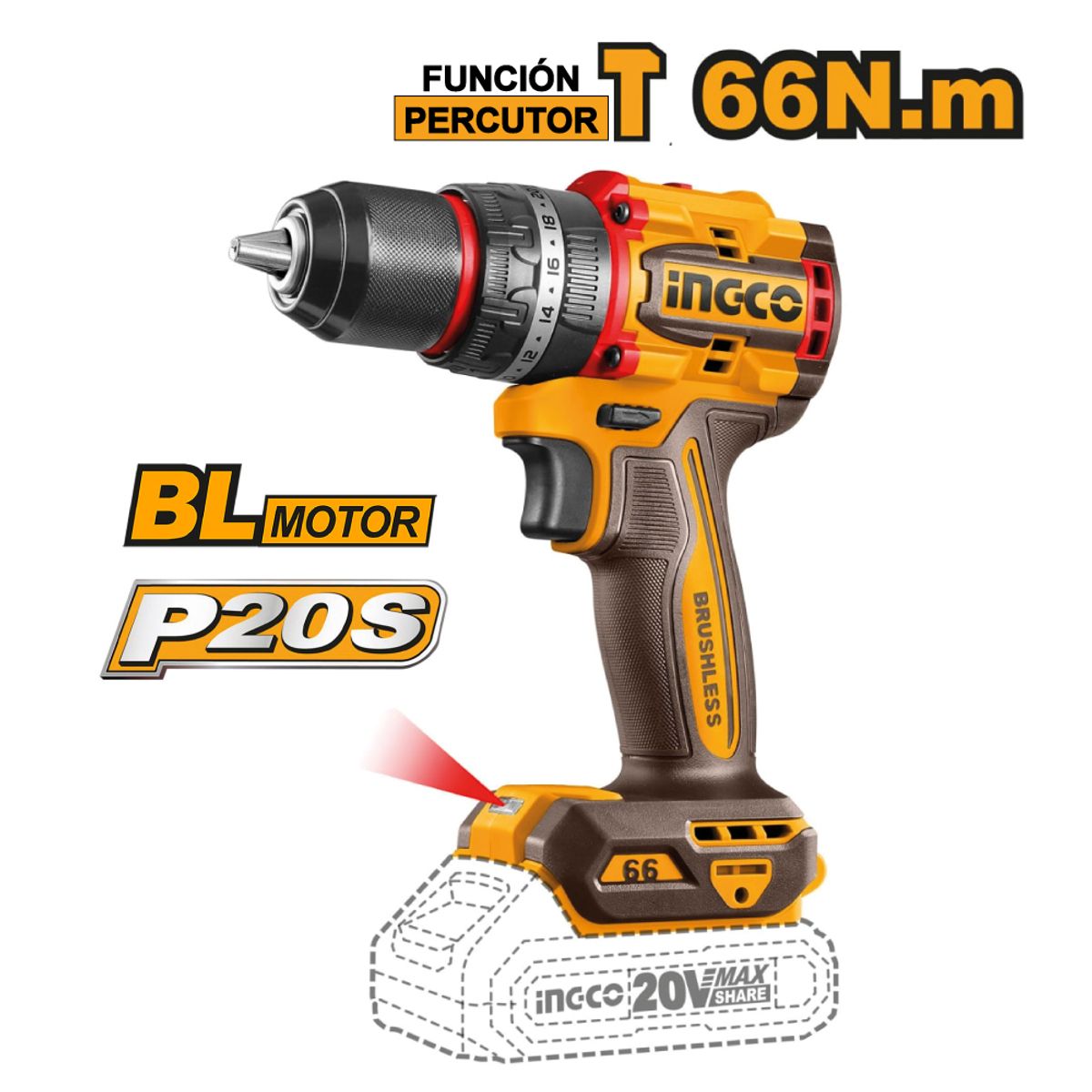 INGCO TOOLS - PERCUTOR +LLAVE IMPACTO +SIERRA CIRCULAR +MULTIHERRAMIENTA COSLI241169