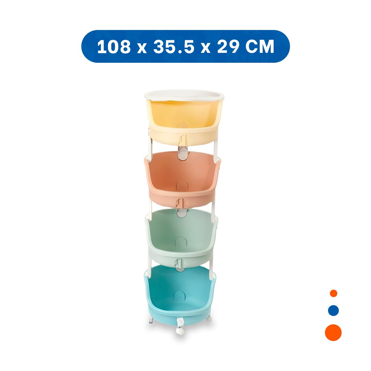 GENERICO - Pack2 Juguetero Util con 4 N Multicolor Y+Papel de Regalo