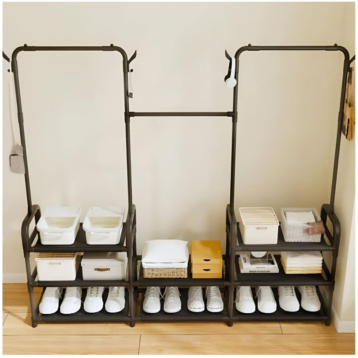 MINARI - Perchero Organizador Zapatera Colgador de Ropa Multifuncional NG PZ30