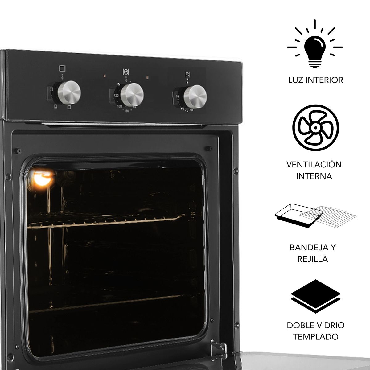 Imaco - Horno Empotrable Eléctrico 65 Lt HEE6512 Imaco