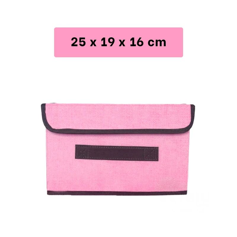 GENERICO - Caja Liviana de Tela en Color Rosado Y+Papel de Regalo