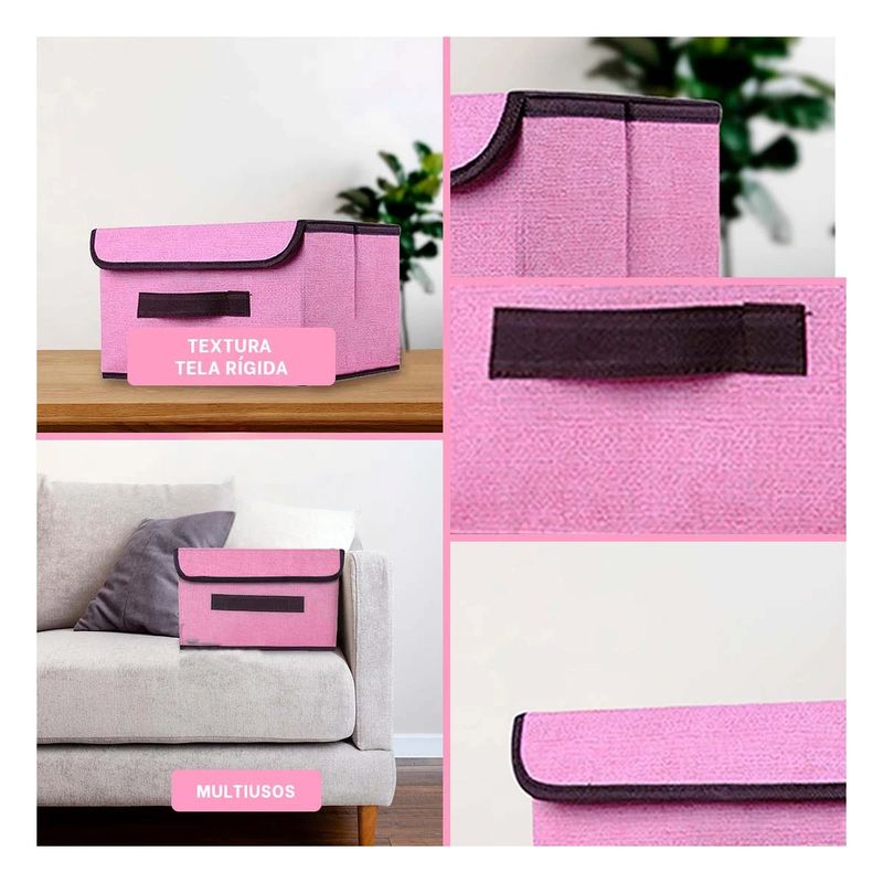 GENERICO - Pack4 Caja Innovadora en Color Rosado Y+Regalo Stickers