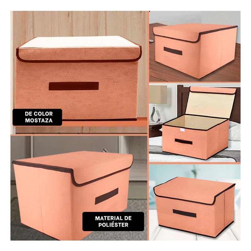 GENERICO - Pack12 Caja Versatil y Novedosa en Mostaza Y+Papel de Regalo