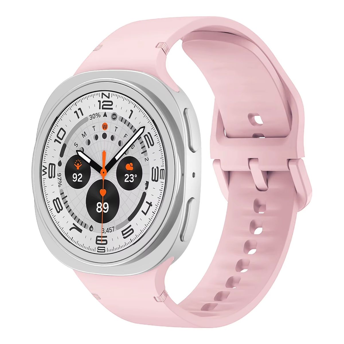 GENERICO - Correa Silicona para SAMSUNG WATCH 8 - 8 CLASSIC - Rosa