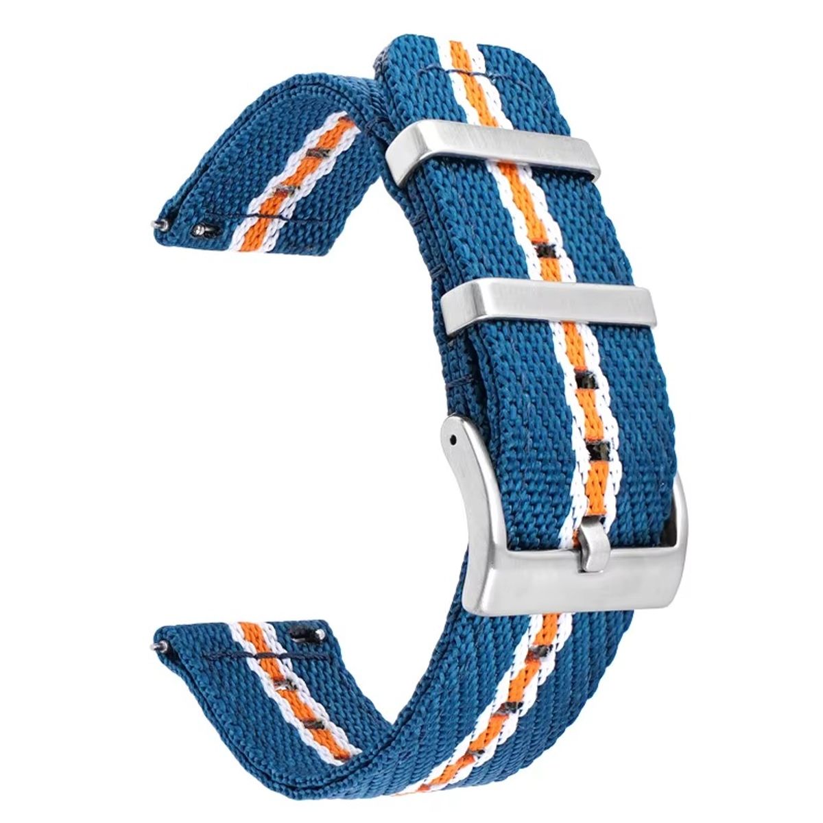 GENERICO - Correa Nylon Premium para SAMSUNG WATCH 4 - 4 CLASSIC - Blue Orange
