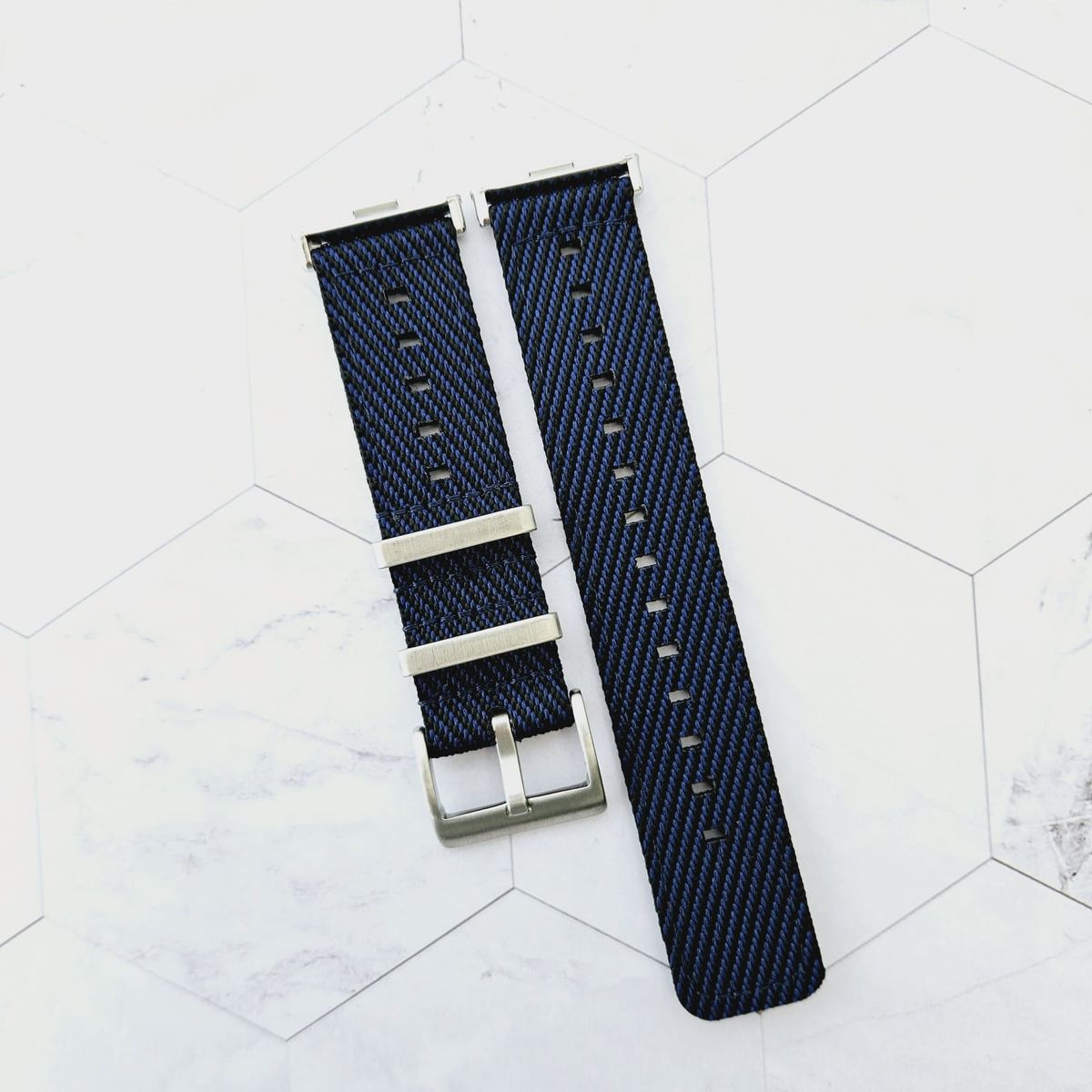 GENERICO - Correa Nylon Premium para HUAWEI FIT 2 - Azul