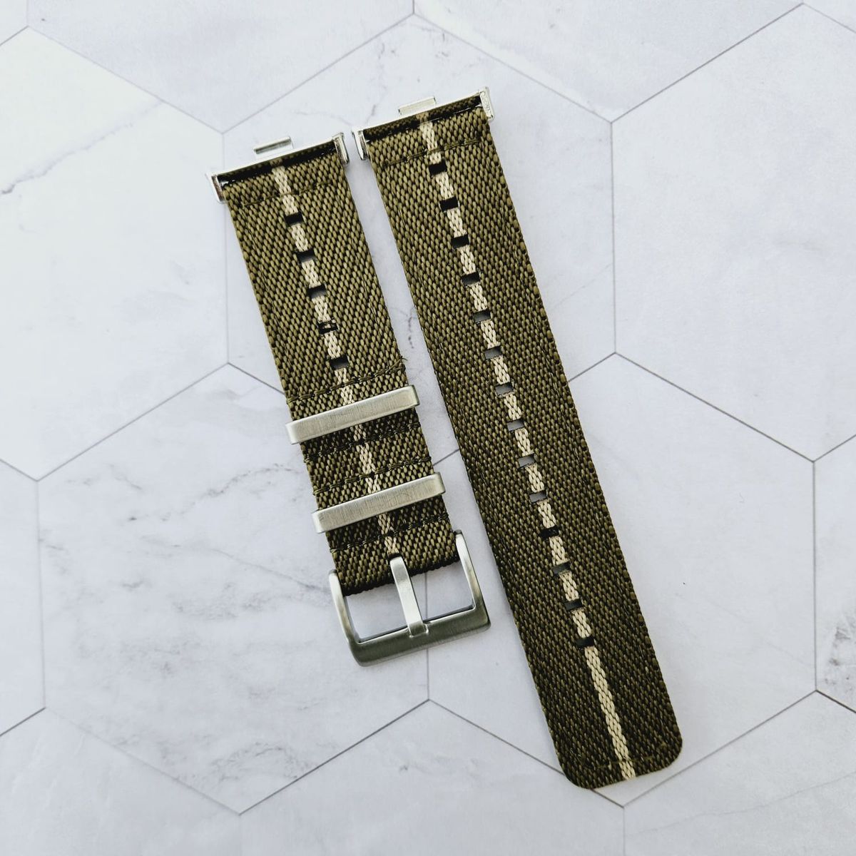 GENERICO - Correa Nylon Premium para HUAWEI FIT 3 - Verde