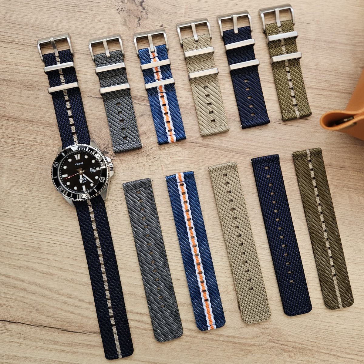 GENERICO - Correa Nylon Premium para XIAOMI WATCH S4 - S3 - S2 - S1 - Azul