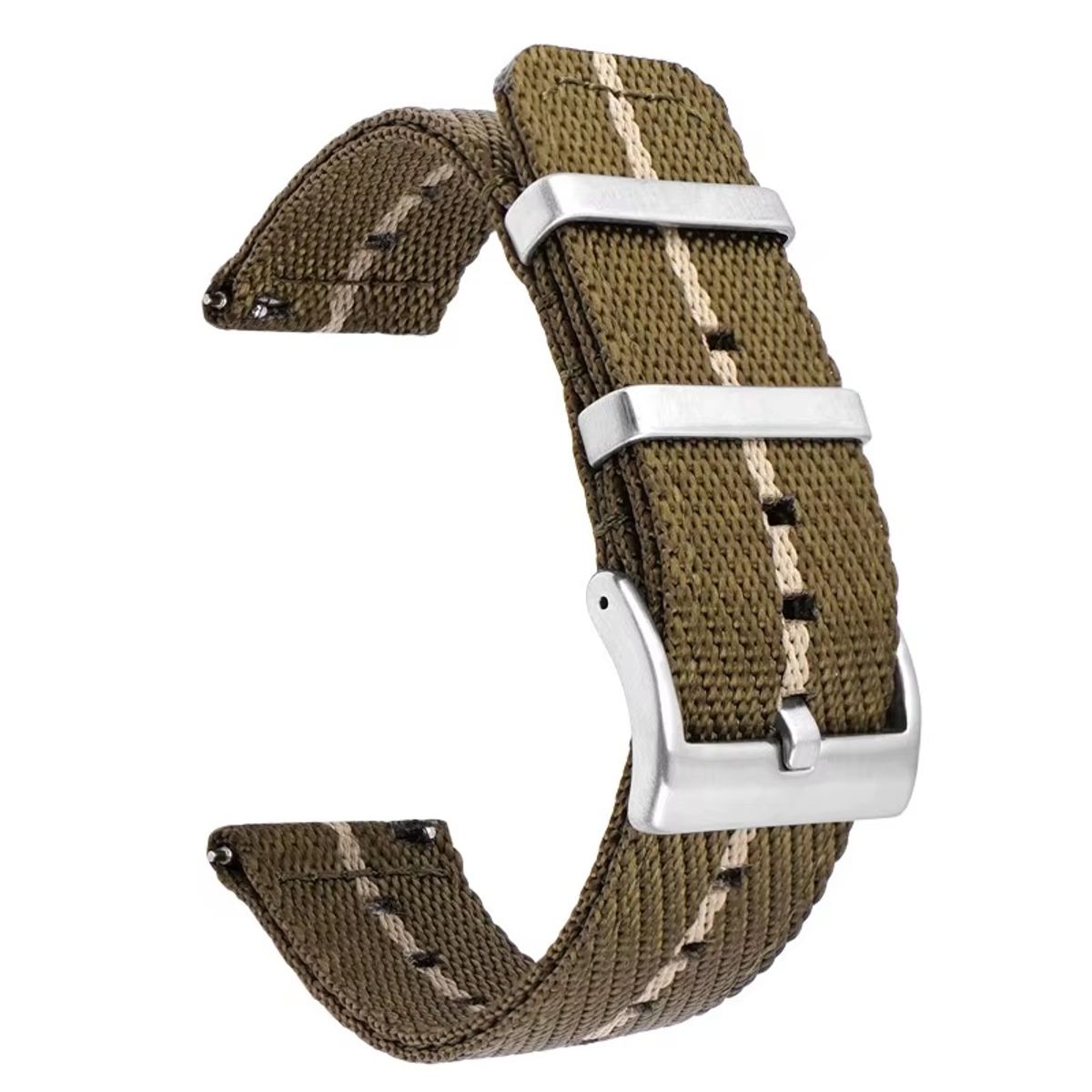 GENERICO - Correa Nylon Premium de 20mm para Reloj - Universal - Verde