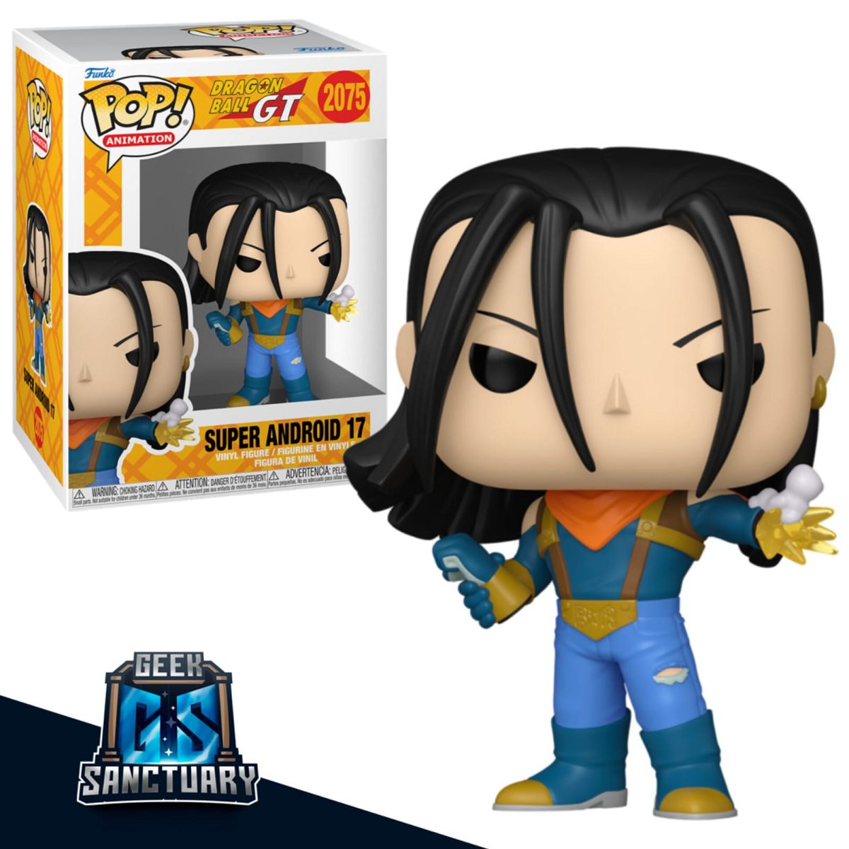 FUNKO - FUNKO POP SUPER ANDROID ANDROIDE 17 DRAGON BALL GT 2075