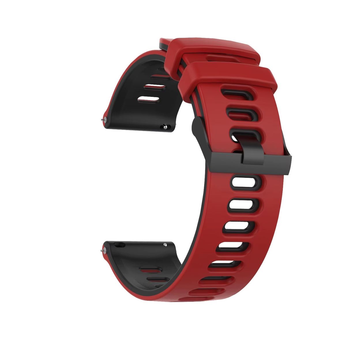 GENERICO - Correa Silicona Runner para SAMSUNG WATCH 7 - Rojo Negro