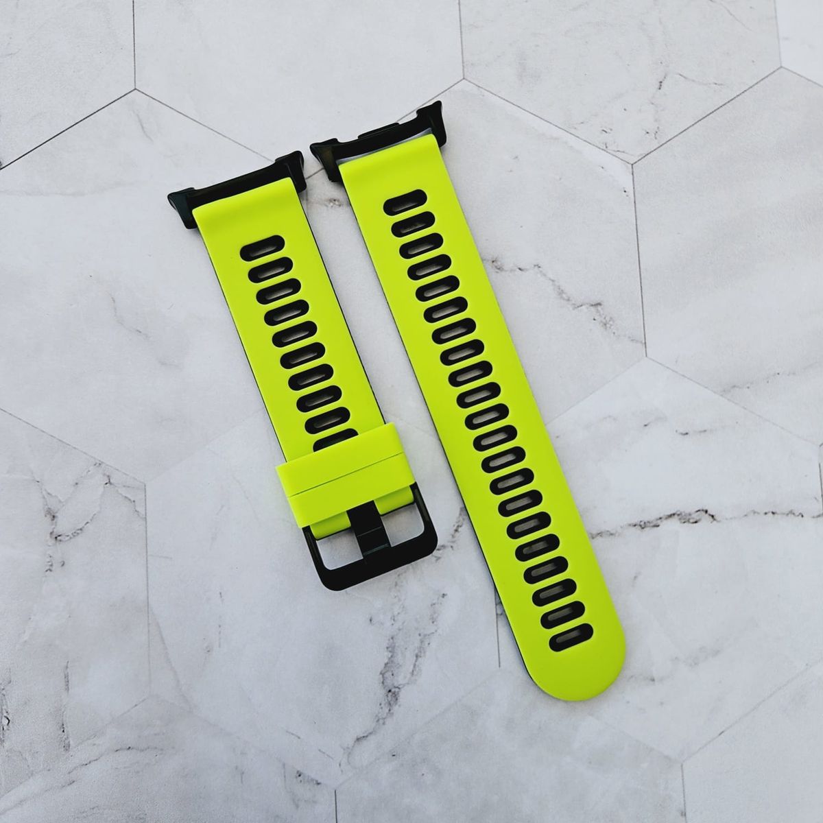 GENERICO - Correa Silicona Runner para SAMSUNG WATCH ULTRA  - LimonNegro