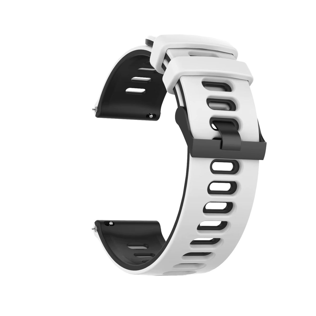 GENERICO - Correa Silicona Runner para HUAWEI GT4 DE 46MM - Blanco Negro