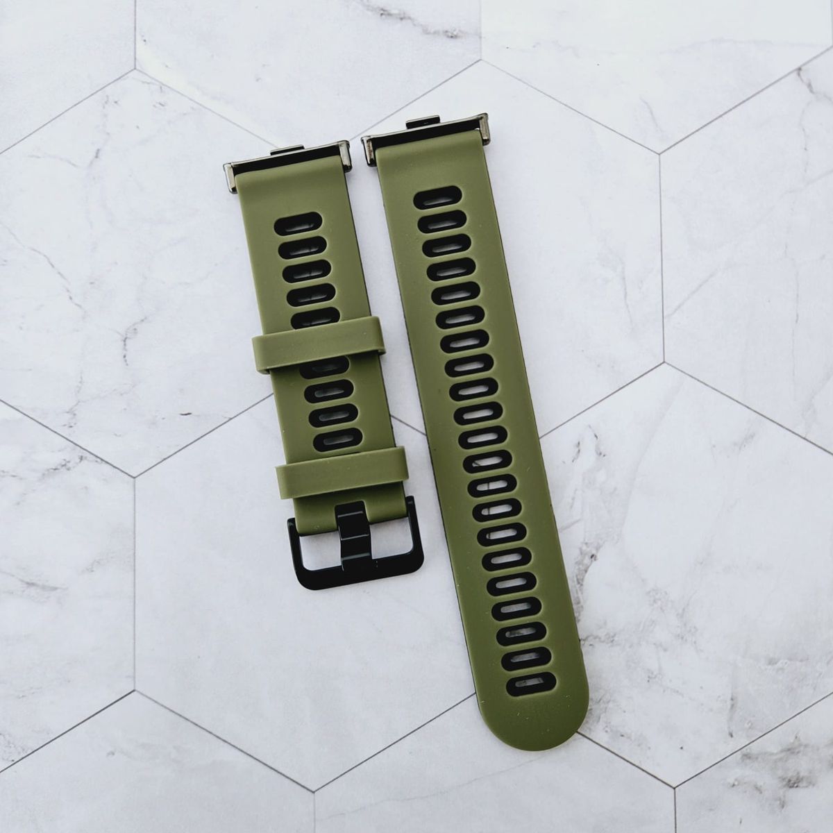 GENERICO - Correa Silicona Runner para HUAWEI FIT 2 - VerdeNegro