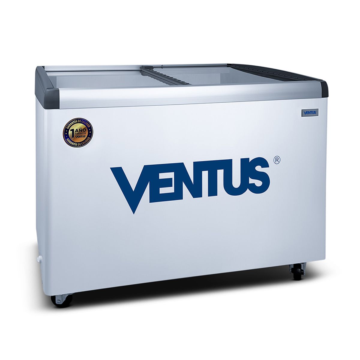 VENTUS - Congeladora Dual Puerta de Vidrio Inclinado, CTV-400I, 400 L - Ventus